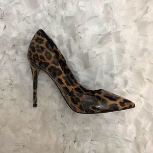 Aldo animal print pumps.